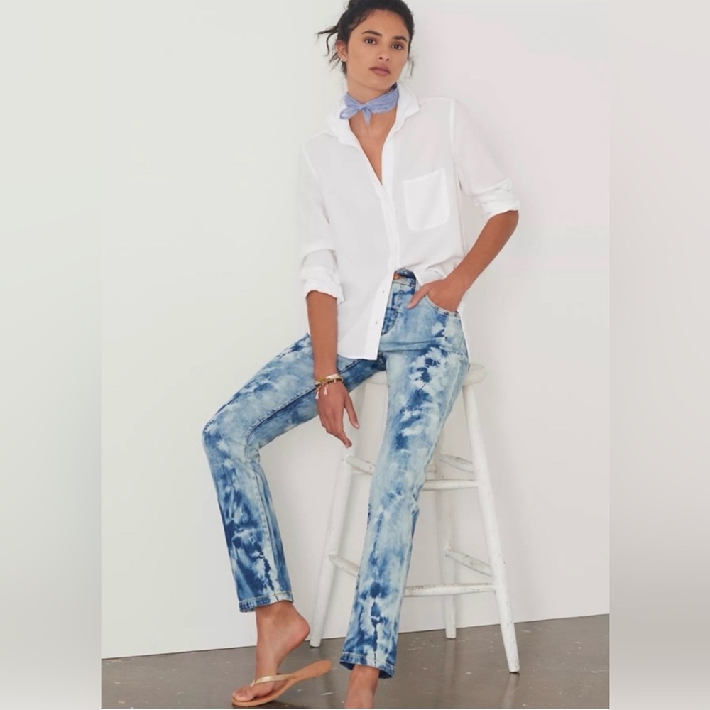 Pilcro / Anthropologie / Slim Boyfriend / Tie Dye - Bleach Dye / size 28